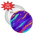 Multicolored Abstract Background 2.25  Buttons (100 pack) 