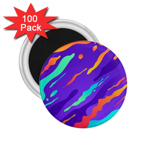 Multicolored Abstract Background 2.25  Magnets (100 pack)  from ArtsNow.com Front