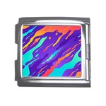 Multicolored Abstract Background Mega Link Italian Charm (18mm)