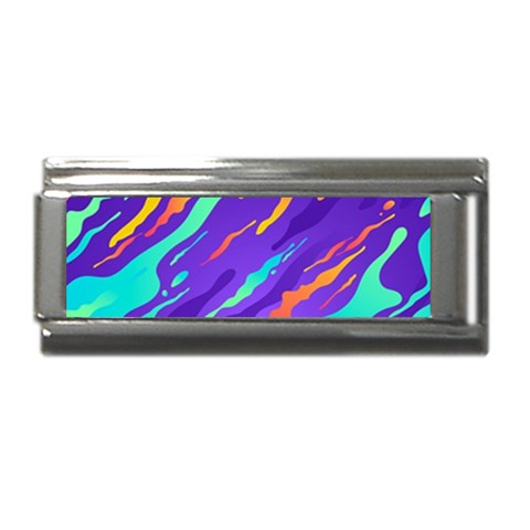Multicolored Abstract Background Superlink Italian Charm (9mm) from ArtsNow.com Front