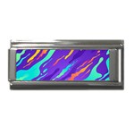 Multicolored Abstract Background Superlink Italian Charm (9mm)