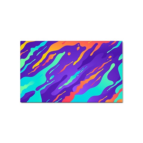 Multicolored Abstract Background Sticker (Rectangular) from ArtsNow.com Front