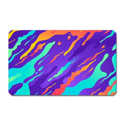 Multicolored Abstract Background Magnet (Rectangular) from ArtsNow.com Front