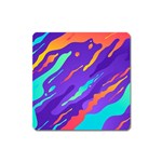 Multicolored Abstract Background Square Magnet