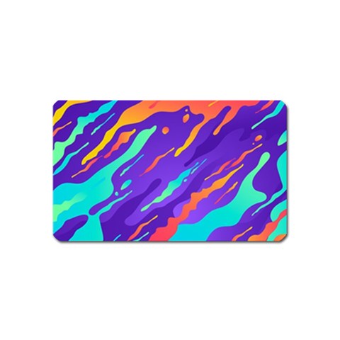 Multicolored Abstract Background Magnet (Name Card) from ArtsNow.com Front