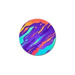 Multicolored Abstract Background Golf Ball Marker (4 pack)