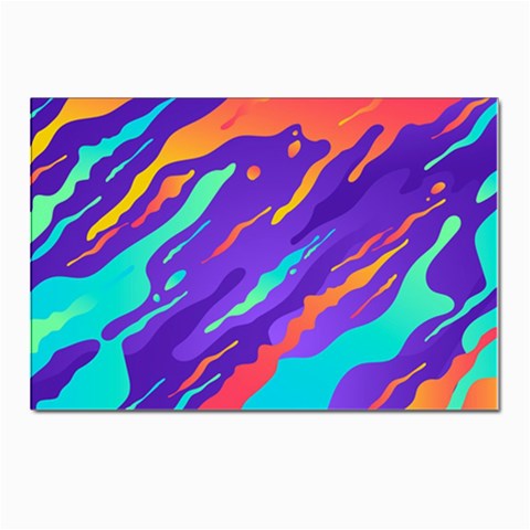 Multicolored Abstract Background Postcard 4 x 6  (Pkg of 10) from ArtsNow.com Front