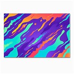 Multicolored Abstract Background Postcard 4 x 6  (Pkg of 10)