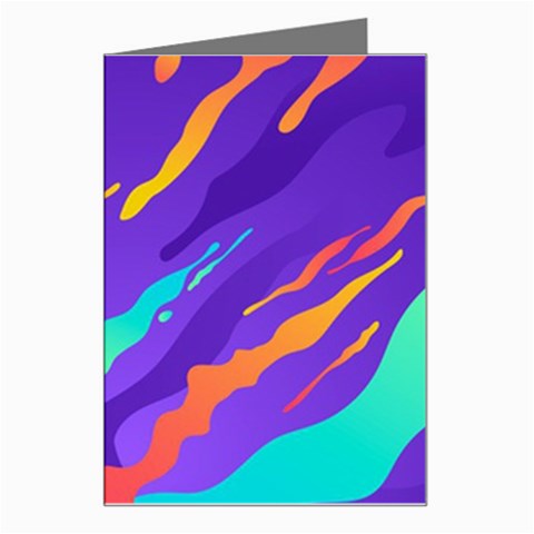 Multicolored Abstract Background Greeting Card from ArtsNow.com Left