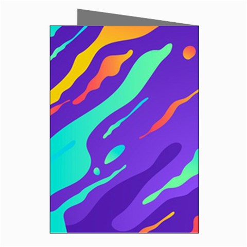 Multicolored Abstract Background Greeting Cards (Pkg of 8) from ArtsNow.com Right