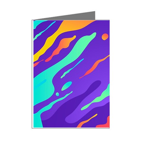 Multicolored Abstract Background Mini Greeting Cards (Pkg of 8) from ArtsNow.com Right