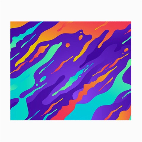 Multicolored Abstract Background Small Glasses Cloth from ArtsNow.com Front