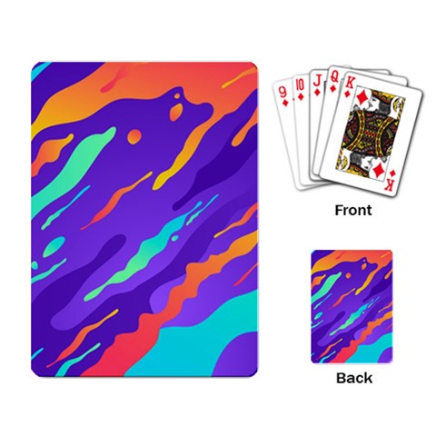 Multicolored Abstract Background Playing Cards Single Design (Rectangle) from ArtsNow.com Back