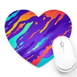Multicolored Abstract Background Heart Mousepad