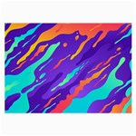 Multicolored Abstract Background Large Glasses Cloth (2 Sides)