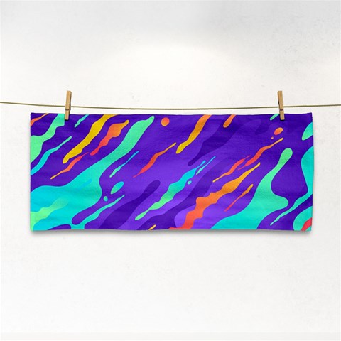 Multicolored Abstract Background Hand Towel from ArtsNow.com Front