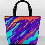 Multicolored Abstract Background Bucket Bag