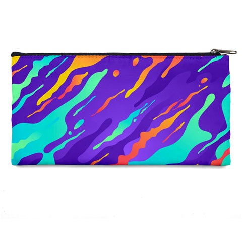 Multicolored Abstract Background Pencil Case from ArtsNow.com Back