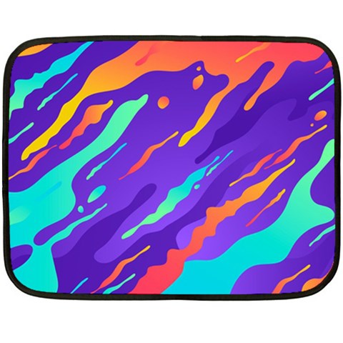 Multicolored Abstract Background Two Sides Fleece Blanket (Mini) from ArtsNow.com 35 x27  Blanket Front