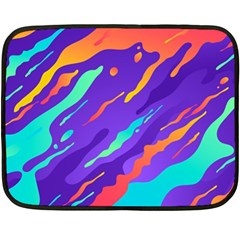 Multicolored Abstract Background Two Sides Fleece Blanket (Mini) from ArtsNow.com 35 x27  Blanket Front