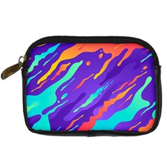 Multicolored Abstract Background Digital Camera Leather Case from ArtsNow.com Front