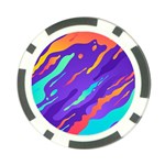 Multicolored Abstract Background Poker Chip Card Guard (10 pack)