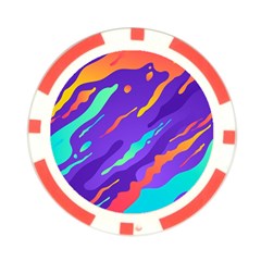 Multicolored Abstract Background Poker Chip Card Guard (10 pack) from ArtsNow.com Back