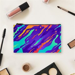 Multicolored Abstract Background Cosmetic Bag (Small) from ArtsNow.com Front
