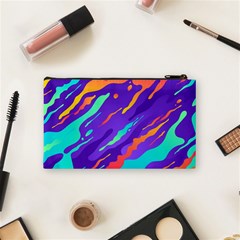 Multicolored Abstract Background Cosmetic Bag (Small) from ArtsNow.com Back