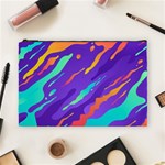 Multicolored Abstract Background Cosmetic Bag (Large)
