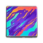 Multicolored Abstract Background Memory Card Reader (Square 5 Slot)
