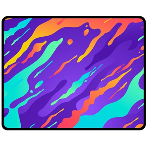 Multicolored Abstract Background Fleece Blanket (Medium) from ArtsNow.com 60 x50  Blanket Front