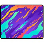 Multicolored Abstract Background Fleece Blanket (Medium)