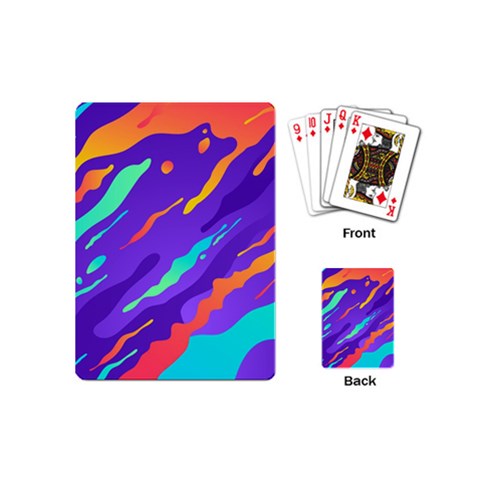 Multicolored Abstract Background Playing Cards Single Design (Mini) from ArtsNow.com Back