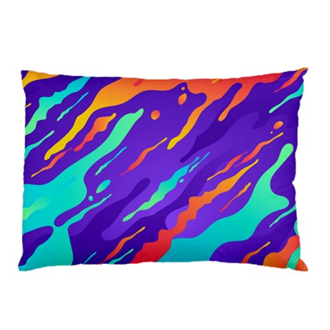 Multicolored Abstract Background Pillow Case (Two Sides) from ArtsNow.com Front