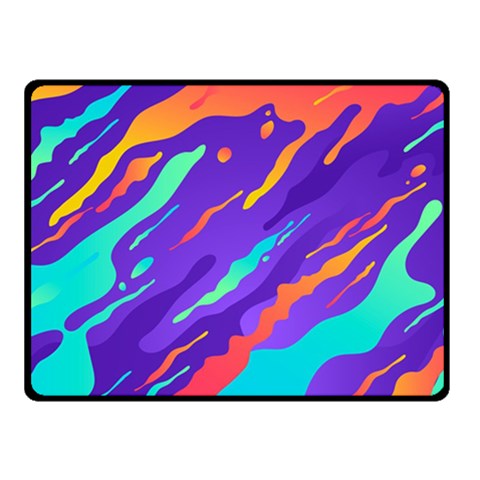 Multicolored Abstract Background Two Sides Fleece Blanket (Small) from ArtsNow.com 45 x34  Blanket Front