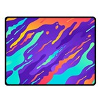 Multicolored Abstract Background Two Sides Fleece Blanket (Small)