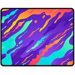 Multicolored Abstract Background Two Sides Fleece Blanket (Medium)