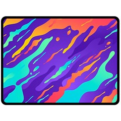 Multicolored Abstract Background Two Sides Fleece Blanket (Large) from ArtsNow.com 80 x60  Blanket Front
