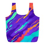 Multicolored Abstract Background Full Print Recycle Bag (L)