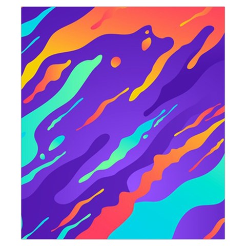 Multicolored Abstract Background Drawstring Pouch (Small) from ArtsNow.com Front