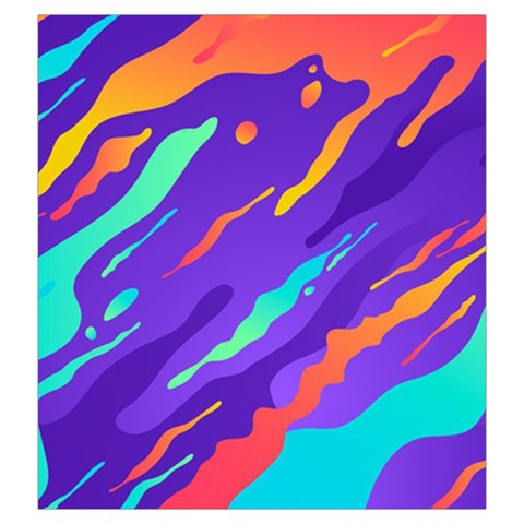 Multicolored Abstract Background Drawstring Pouch (Large) from ArtsNow.com Front