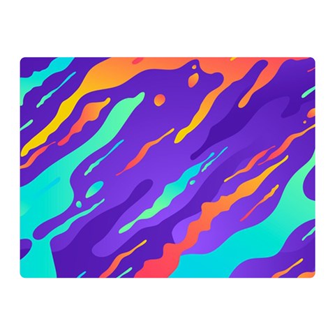 Multicolored Abstract Background Two Sides Premium Plush Fleece Blanket (Mini) from ArtsNow.com 35 x27  Blanket Front