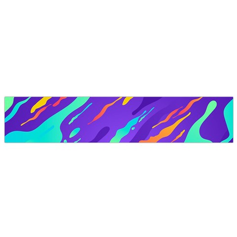 Multicolored Abstract Background Small Premium Plush Fleece Scarf from ArtsNow.com Front