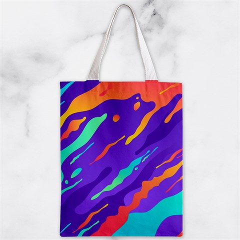 Multicolored Abstract Background Zipper Classic Tote Bag from ArtsNow.com Front