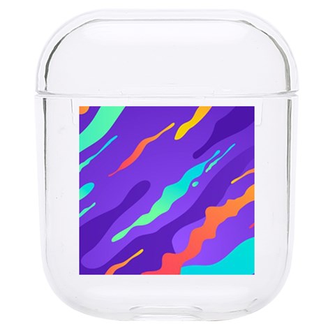 Multicolored Abstract Background Hard PC AirPods 1/2 Case from ArtsNow.com Front