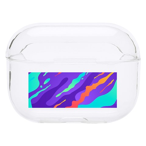 Multicolored Abstract Background Hard PC AirPods Pro Case from ArtsNow.com Front