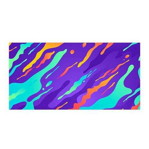 Multicolored Abstract Background Satin Wrap 35  x 70  from ArtsNow.com Front