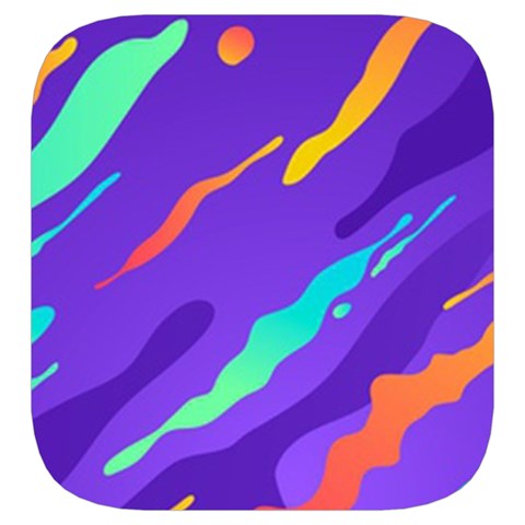 Multicolored Abstract Background Toiletries Pouch from ArtsNow.com Side Left