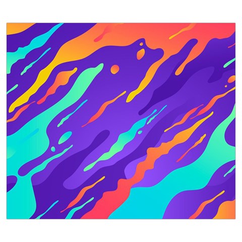 Multicolored Abstract Background Zipper Large Tote Bag from ArtsNow.com Back